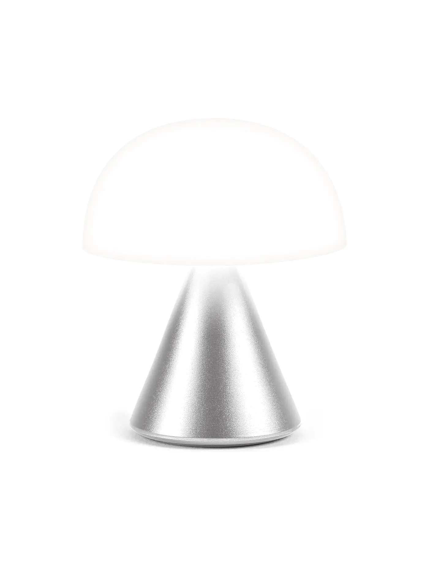 LEXON | Mini LED Lampe MINA 8,3cm Light Blue | silber
